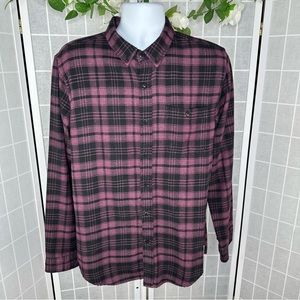 Ezekiel Mens Flannel Shirt Plaid Long Sleeves Shirt